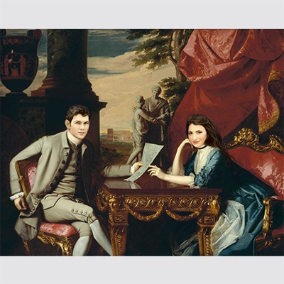 Personalized Mr and Mrs Izard Masterpiece from Photos - myDaVinci